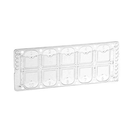 Mckesson Acrylic Microscope Precision Cell Slide, 10-Chamber, 100PK 177-3805